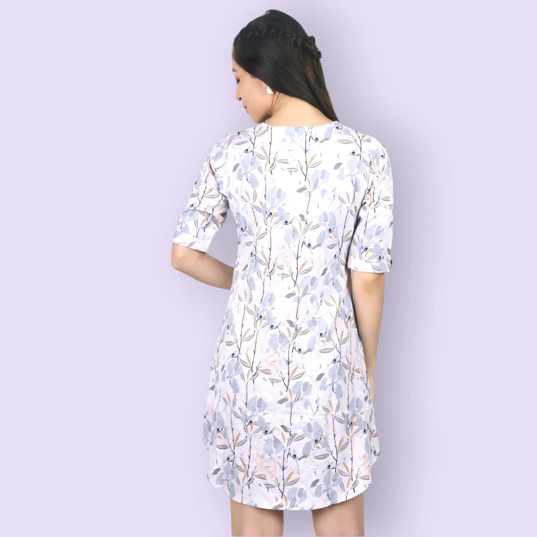 Playful Floral Print Mini Dress