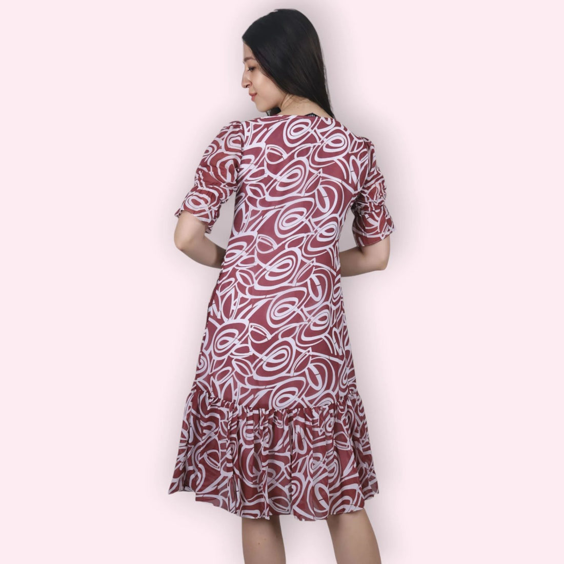 Playful Frill Tunic Dress