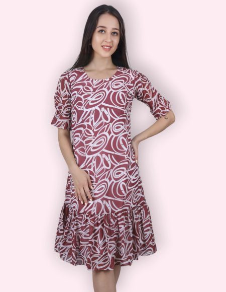 Playful Frill Tunic Dress