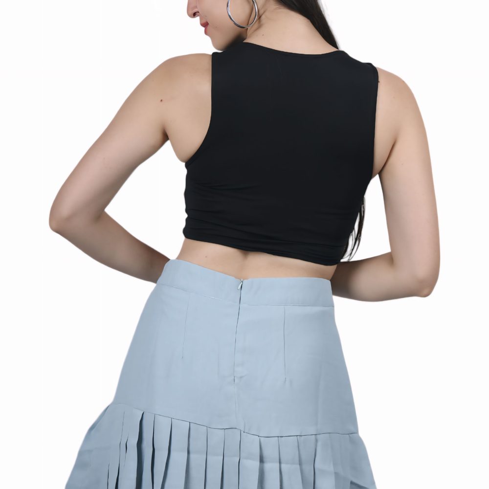 High-Rise Pleated Skorts