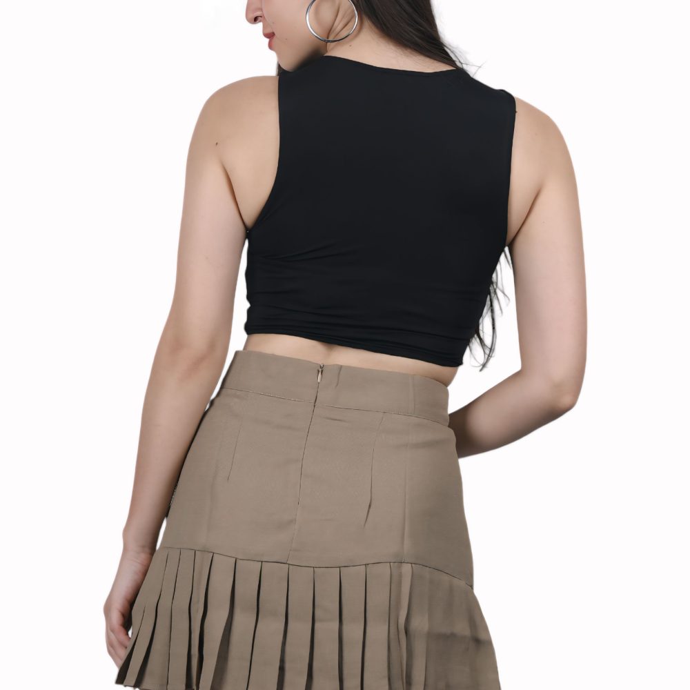 High-Rise Pleated Skorts