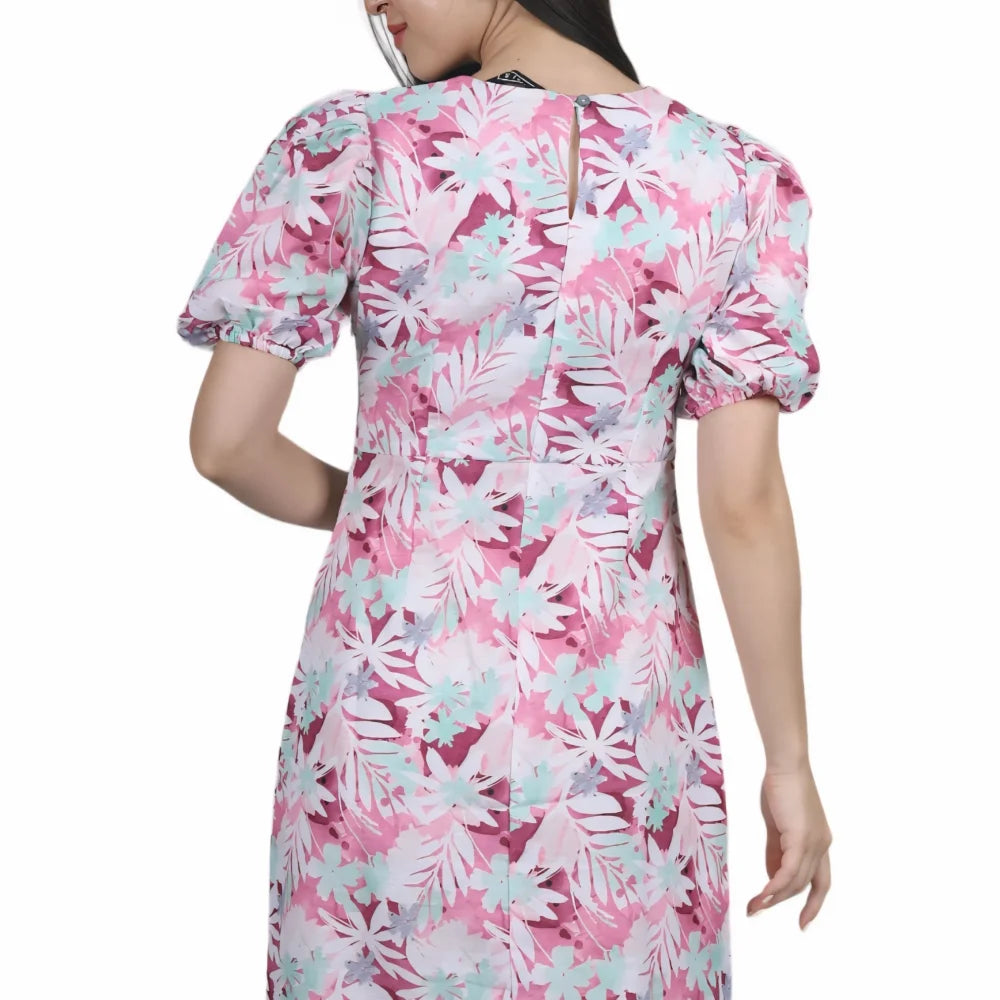 Floral Printed Midi Dress