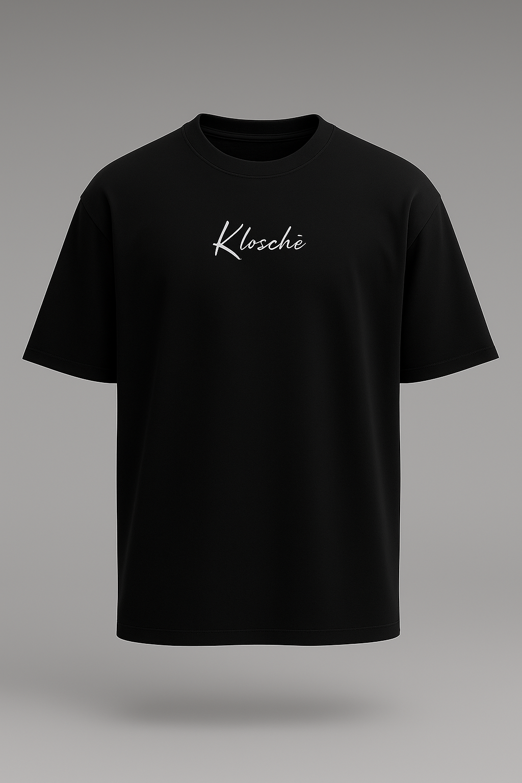 OVERSIZED SIGNATURE LOGO TEE – BLACK