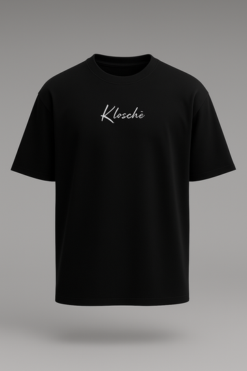 OVERSIZED SIGNATURE LOGO TEE – BLACK