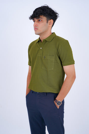 EVERYDAY ESSENTIAL POLO – OLIVE