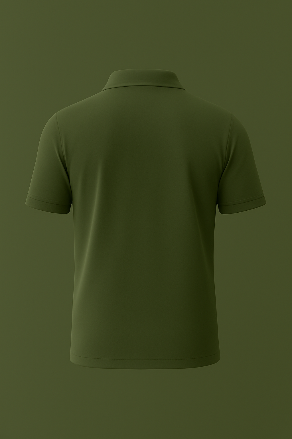THE ZIP-UP POLO – OLIVE