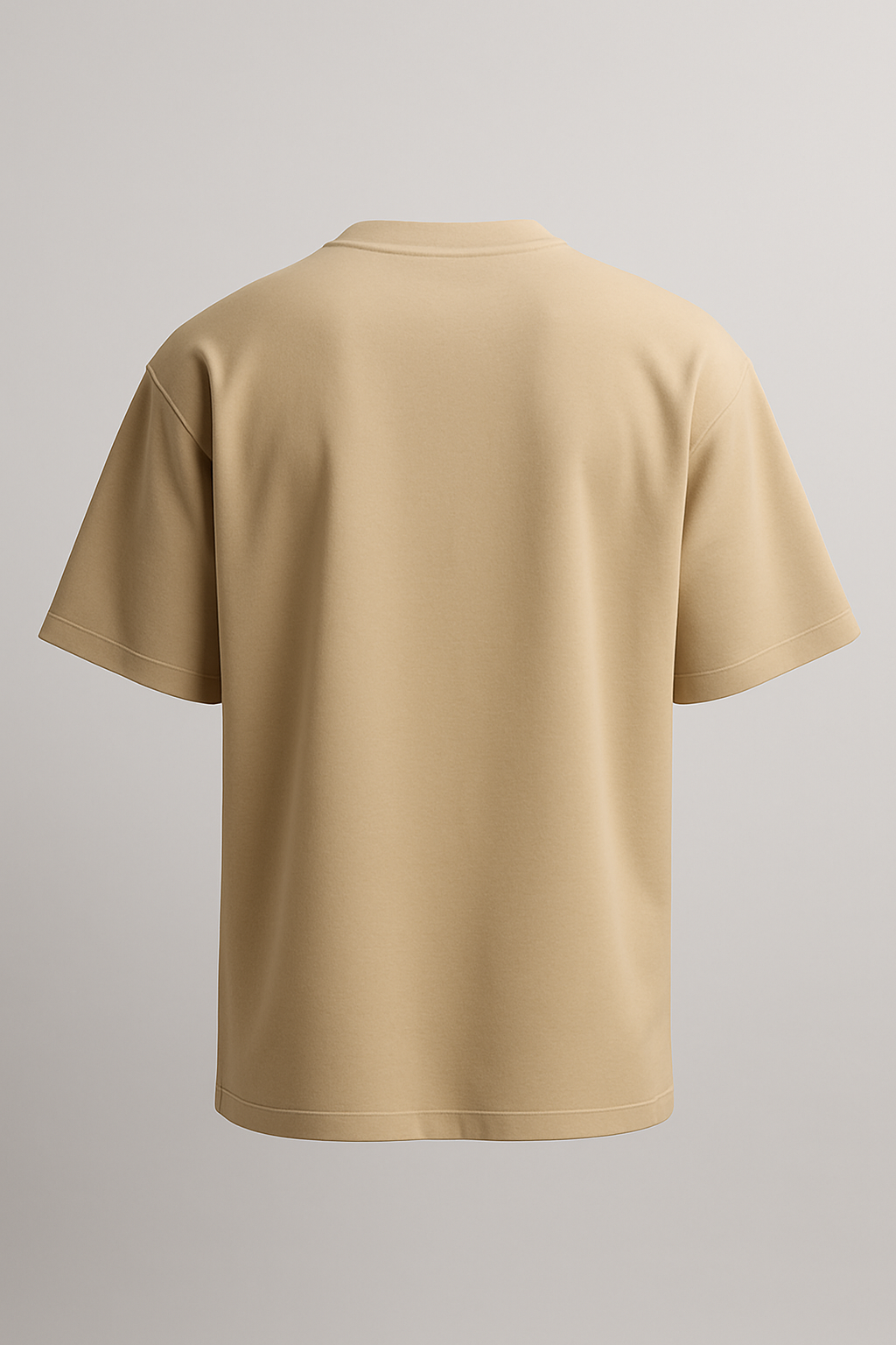OVERSIZED SIGNATURE LOGO TEE – BEIGE