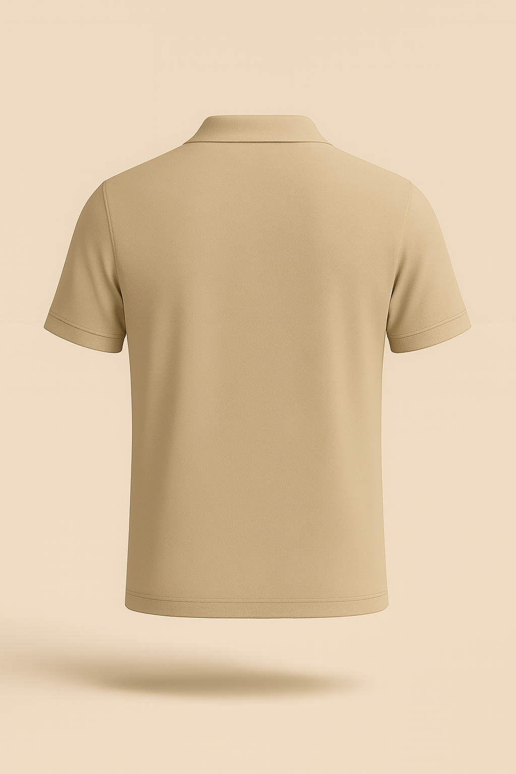 THE ZIP-UP POLO – BEIGE