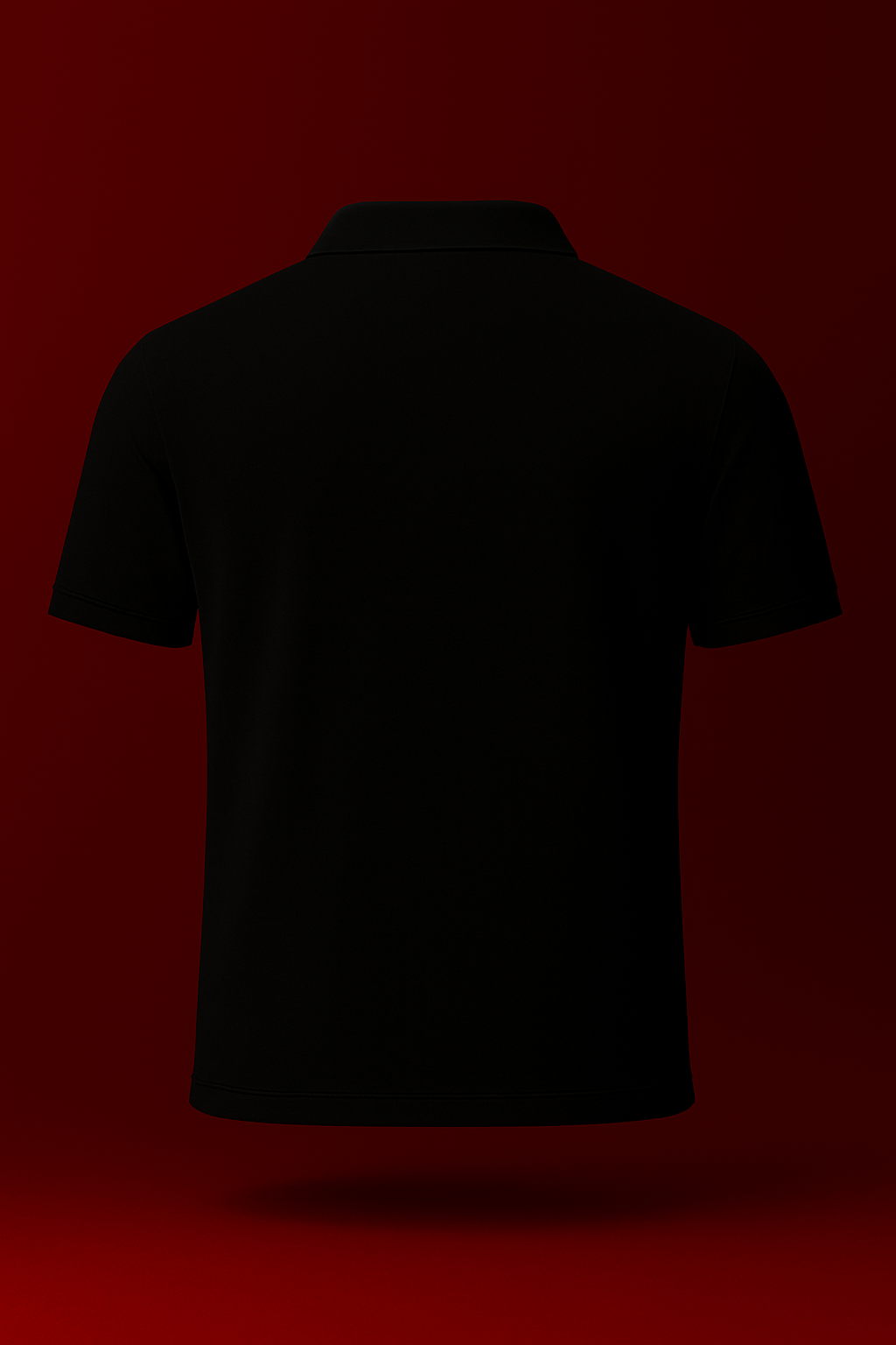 THE ZIP-UP POLO – BLACK