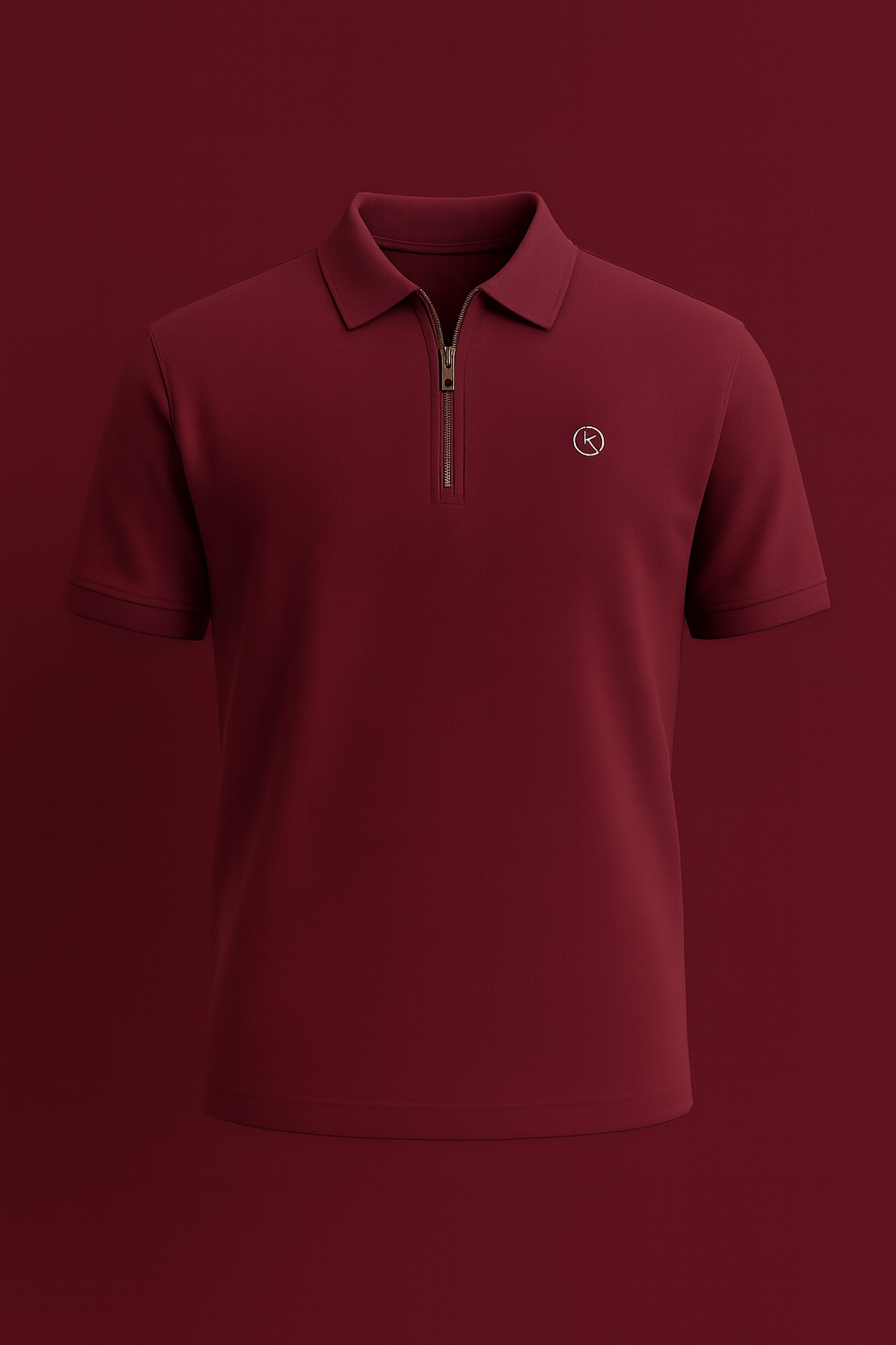 THE ZIP-UP POLO – WINE